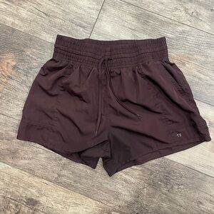 Women's Athletic Shorts - Deep Brown